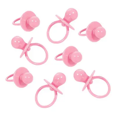 Rosa Baby Shower Nappar Bordsdekoration - 8-pack