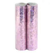 Serpentiner Holografisk Ljusrosa - 2-pack