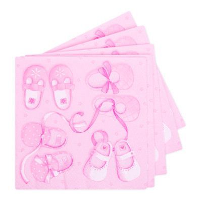 Servetter Babyshower Rosa - 20-pack