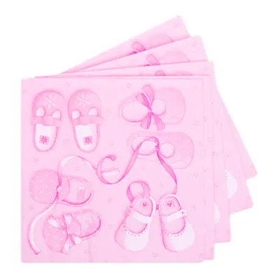Servetter Babyshower Rosa - 20-pack