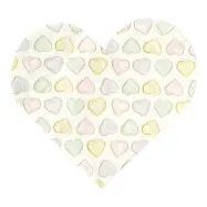 Servetter Hjärtan Watercolor - 20-pack