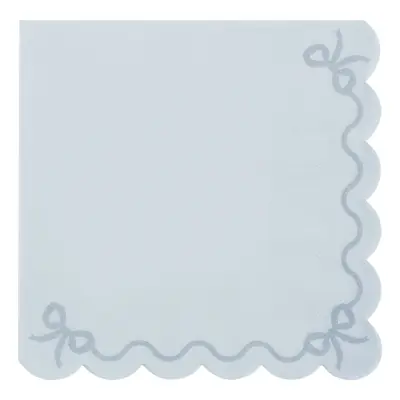 Servetter Vågmönstrade Grå/Blå - 12-pack