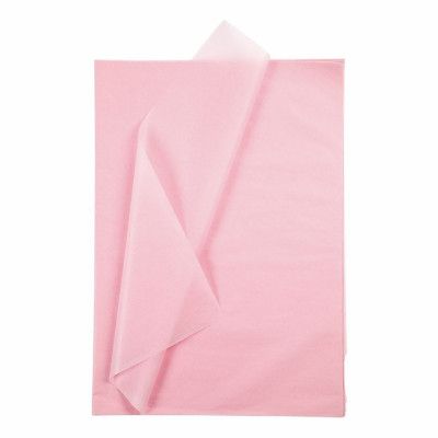 Silkespapper Ljusrosa - 25 ark