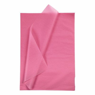 Silkespapper Rosa - 25 ark