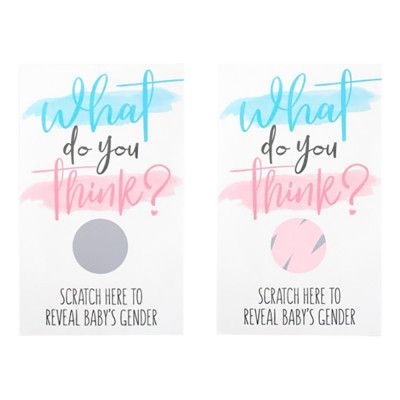 Skrapkort Gender Reveal - Rosa