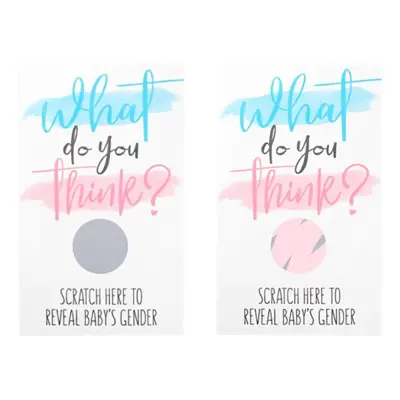 Skrapkort Gender Reveal - Rosa