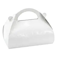 Tårtboxar Blommor Vita - 10-pack