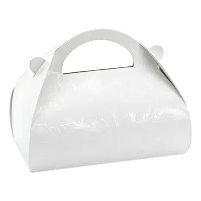 Tårtboxar Blommor Vita - 10-pack