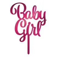 Tårtdekoration Baby Girl i Akryl