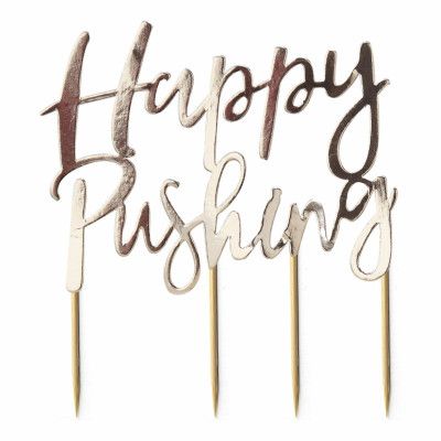 Tårtdekoration Happy Pushing