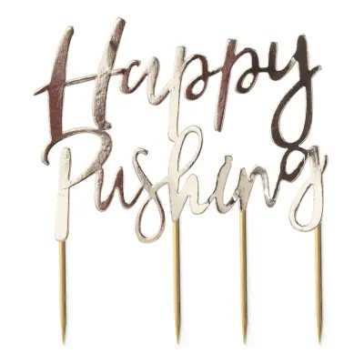 Tårtdekoration Happy Pushing
