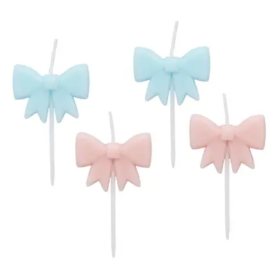 Tårtljus Rosett Blå/Rosa - 4-pack