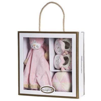 Teddykompaniet Diinglisar Presentlåda Katt (Rosa)