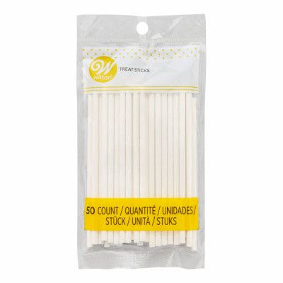 Vita Pinnar till Cake Pops - 50-pack, 10 cm