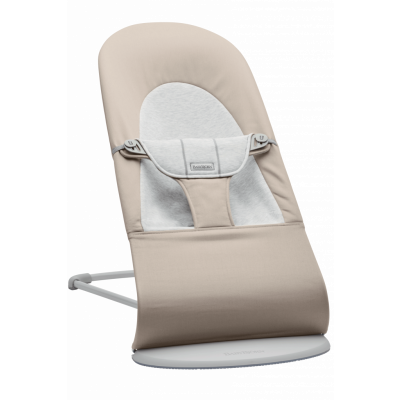 BabyBjörn Babysitter Balance Soft - Beige/Grå / Bomull/Jersey / Ljusgrå