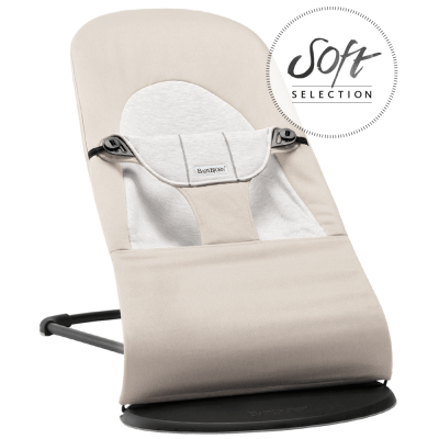 BABYBJÖRN Babysitter Balance Soft - Beige/Grå, Cotton/Jersey