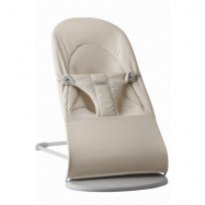 BabyBjörn - Babysitter Balance Soft - Ljusbeige / Vävd/Jersey, Tri-Fabric / Ljusgrå