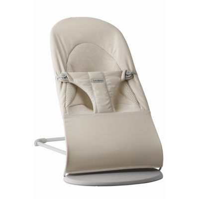 BabyBjörn - Babysitter Balance Soft - Ljusbeige / Vävd/Jersey, Tri-Fabric / Ljusgrå