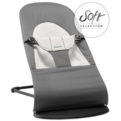 BABYBJÖRN Babysitter Balance Soft - Mörk Grå/Grå, Cotton/Jersey