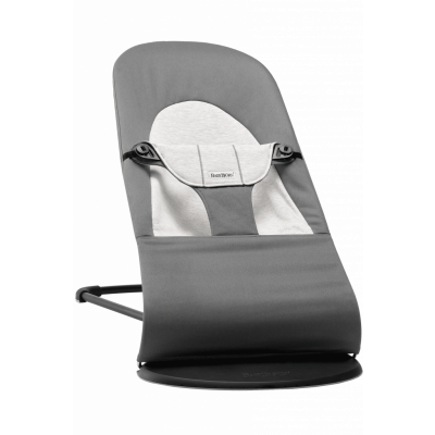 BabyBjörn - Babysitter Balance Soft - Mörkgrå/Grå / Vävd/Jersey / Svart