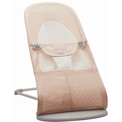 BabyBjörn - Babysitter Balance Soft - Pärlemorrosa/Vit / Mesh / Ljusgrå