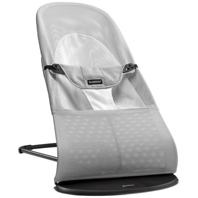 BABYBJÖRN Babysitter Balance Soft - Silver/Vit, Mesh