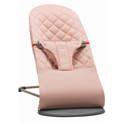 BabyBjörn Babysitter Bliss - Antikrosa / Bomull, Klassisk quilt / Mörkgrå