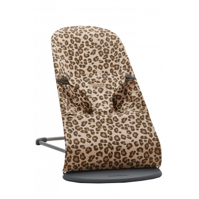 BabyBjörn Babysitter Bliss - Beige/Leo / Bomull, Klassisk quilt / Mörkgrå