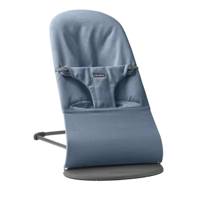 BabyBjörn -  Babysitter Bliss - Blå / Melerad väv / Mörkgrå