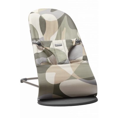 BabyBjörn Babysitter Bliss - Mönstrad, Kaki/Grön / Bomull / Mörkgrå