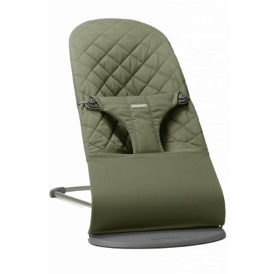 BabyBjörn -  Babysitter Bliss - Mörkgrön / Vävd, Klassisk quilt / Mörkgrå