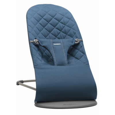 BabyBjörn Babysitter Bliss - Midnattsblå / Bomull, Klassisk quilt / Mörkgrå