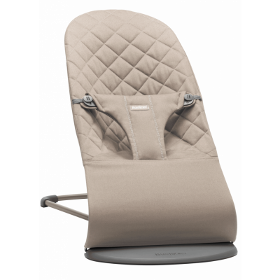 BabyBjörn Babysitter Bliss - Sandgrå / Bomull, Klassisk quilt / Mörkgrå