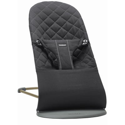 BabyBjörn Babysitter Bliss - Svart / Bomull, Klassisk quilt / Mörkgrå