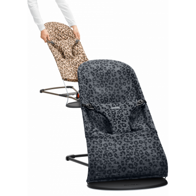 BABYBJÖRN Babysitter med extra tygsits - Leopard bundle, Mesh/Cotton