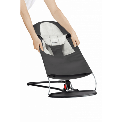 BabyBjörn Extra Tygsits till Babysitter Balance Soft - Mörkgrå/Grå / Bomull/Jersey