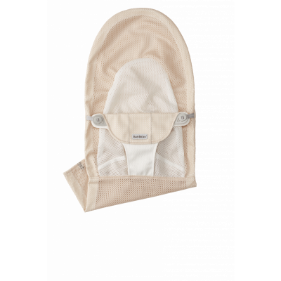 BabyBjörn - Extra Tygsits till Babysitter Balance Soft - Pärlemorrosa/Vit / Mesh