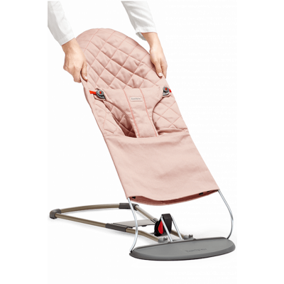 BabyBjörn Extra Tygsits till Babysitter Bliss - Antikrosa / Bomull, Klassisk quilt