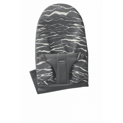 BabyBjörn - Extra Tygsits till Babysitter Bliss - Antracitgrå/Landscape print / Bomull