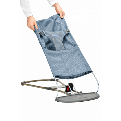 BABYBJÖRN Extra Tygsits till Babysitter Bliss - Gråblå, Mesh