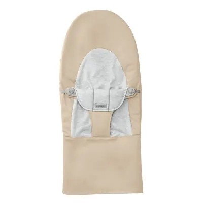 Babybjörn extra tygsits till babysitter, vävd/jersey beige/grå