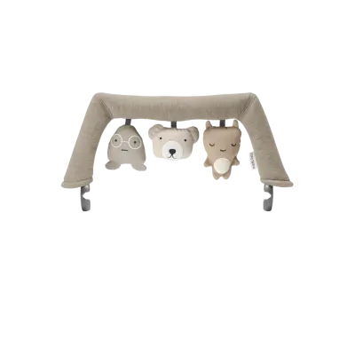 BabyBjörn - Leksak till Babysitter – Mjuka vänner - Beige/Grå