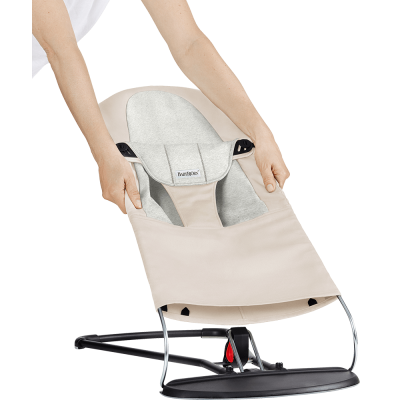 BABYBJÖRN Tygsits till Babysitter Balance Soft Beige/Grå