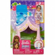 Barbie Skipper Babysitter Lekset Rosa Tält FXG97