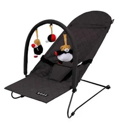 Bozz babysitter med lekbåge, black