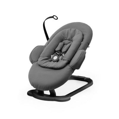Stokke Steps Bouncer babysitter, herringbone grey/svart, herringbone grey/svart