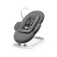 Stokke Steps Bouncer babysitter, herringbone grey/vit, herringbone grey/vit