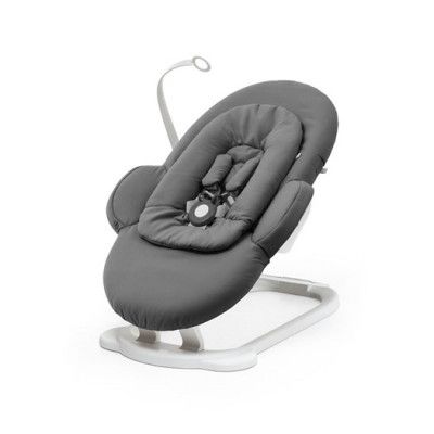 Stokke Steps Bouncer babysitter, herringbone grey/vit, herringbone grey/vit