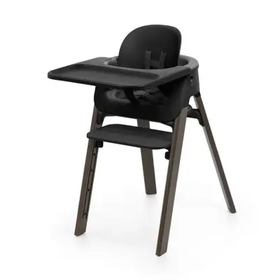 Stokke Steps matstolspaket, black/warm brown
