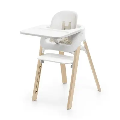 Stokke Steps matstolspaket, white/natural